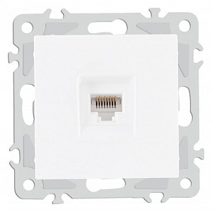 Розетка Ethernet RJ-45 без рамки 206.45-1.white