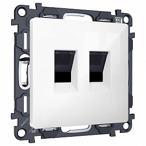 Розетка двойная Ethernet RJ-45 без рамки MA MA112110