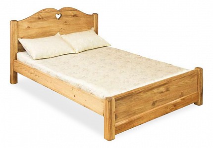 Кровать двуспальная Lit Coeur    сосна