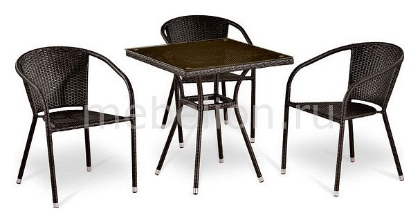 все цены на Набор уличный Afina T283BNT/Y137C-W51 Brown 3Pcs онлайн