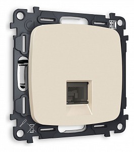 Розетка телефонная RJ-11 со штрокой, без рамки Quant MO332030