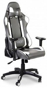 Геймерское кресло GX-02-07, белый, серый, PU-кожа