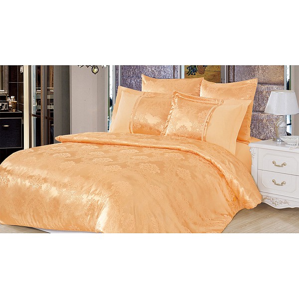 

Комплект семейный Satin jacquard, Оранжевый;светло-желтый, Satin jacquard