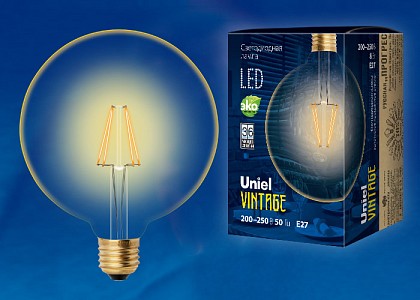 Лампа светодиодная [LED] Uniel E27 8W K
