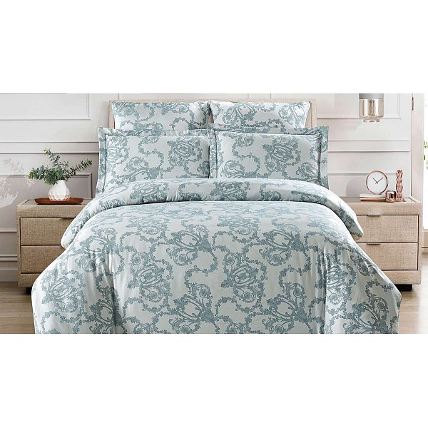 

Комплект двуспальный Tencel Jacquard, Tencel Jacquard, Голубой;серый