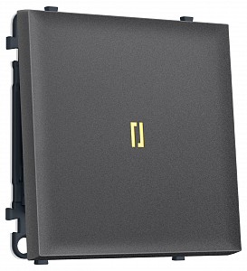 Выключатель одноклавишный с подсветкой без рамки MS MS652010