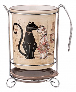 Подставка для кухонных принадлежностей (10.5x16 см) Парижские коты 358-1730