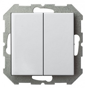 Выключатель двухклавишный без рамки EPSILON 28-003