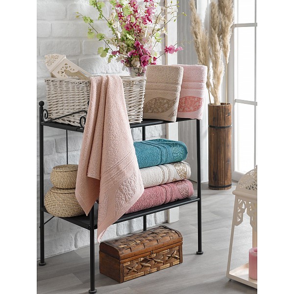 

Набор из 6 банных полотенец (70x140 см) Ferzan, Бежевый;голубой;молочный;персиковый;пудровый;розовый, (70x140 см) Ferzan