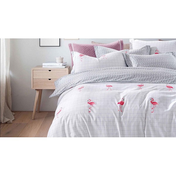 

Комплект двуспальный Satin lux, Белый;серый, Satin lux