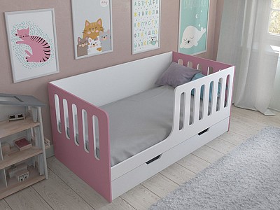 Односпальная кровать для детской комнаты Астра 12 RVM_ASTRA12YA-35-08