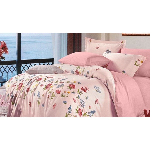 

Комплект евростандарт Summer house Brighton, Розовый, Summer house Brighton