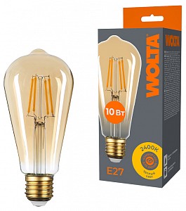 Лампа светодиодная [LED] Wolta E27 10W 2400K