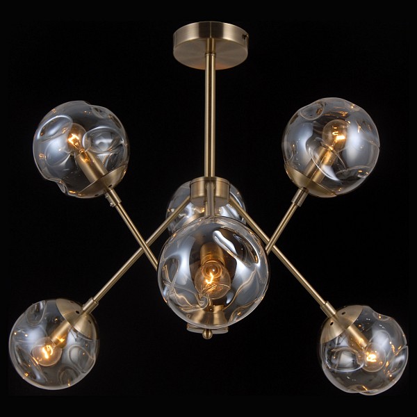 

Люстра на штанге MOLECULE 81045-6C ANTIQUE BRASS, MOLECULE 81045-6C ANTIQUE BRASS
