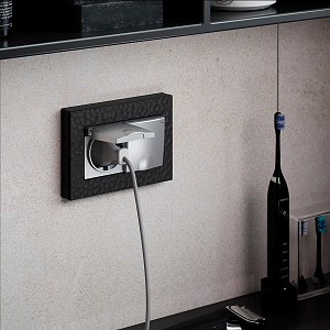 Розетка двойная влагозащищенная с заземлением и со шторками, без рамки с крышкой серебряные W1172206 Розетка двойная влагозащищенная с заземлением и со шторками, без рамки с крышкой серебряные W1172206