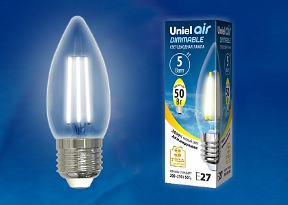 Лампа светодиодная [LED] Uniel E27 5W 3000K