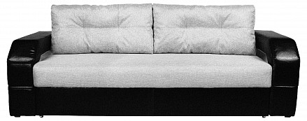 Прямой диван Манчестер еврокнижка, рогожка, экокжа
