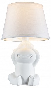  настольная лампа  Monkey белая E14  (Китай)