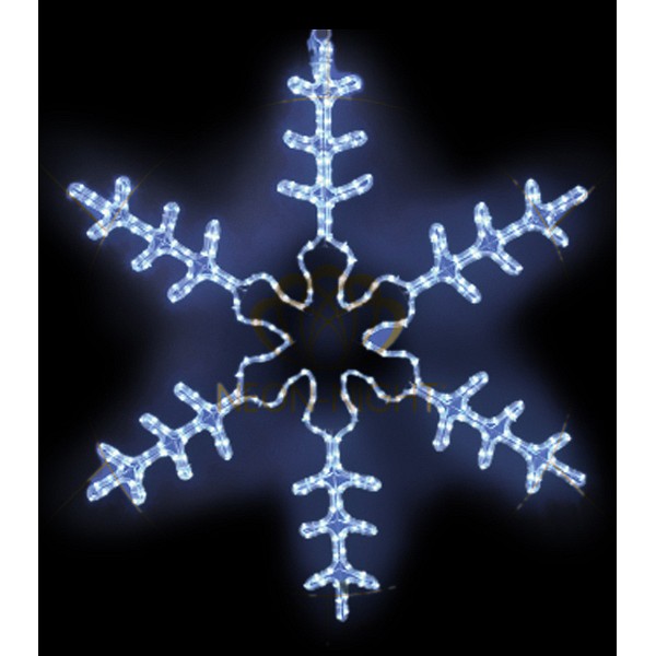фото Панно световое [95x95 см] Большая Снежинка NN-501 501-332 Neon-night