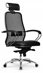 Кресло SL-2.04 MPES, черный, сетка, экокожа