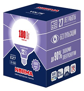 Лампа светодиодная [LED] Volpe E27 22W 6500K