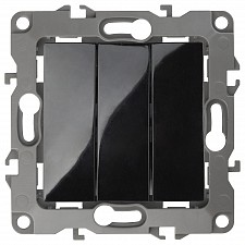 Выключатель трехклавишный без рамки Эра 12 12-1107-06