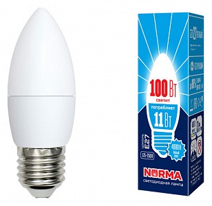 Лампа светодиодная [LED] Volpe E27 11W 4000K