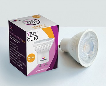 Лампа светодиодная [LED] Italline GU10 7W 3000K