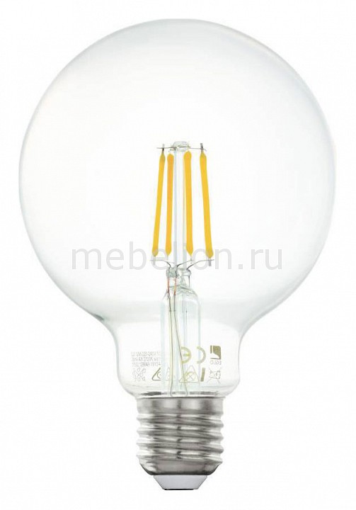 

Лампа светодиодная G95 E27 220В 4Вт 2700K 11502, G95 E27 220В 4Вт 2700K 11502