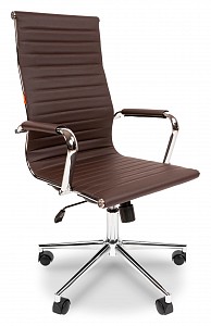 Кресло Chairman 755, коричневый, экокожа