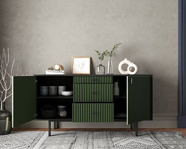Комод в гостиную Emerson ETK_EM08-green-L