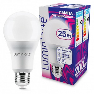 Лампа светодиодная [LED] Luminarte E27 25W 4000K