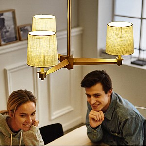 Люстра на штанге Imperiumloft Jorgenson Beige/Light wood 203577-26 (Китай)