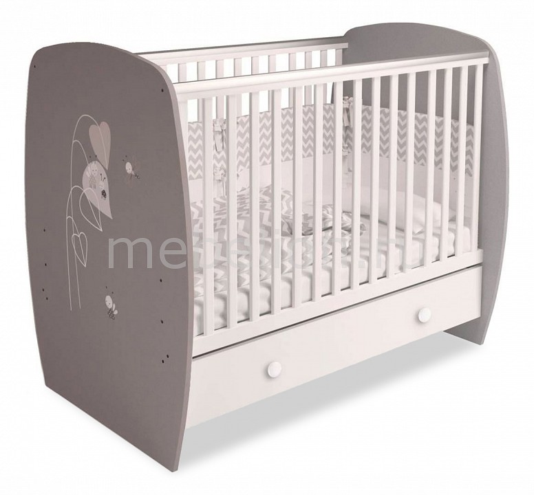 Кроватка Polini kids French 710 Teddy с ящиком