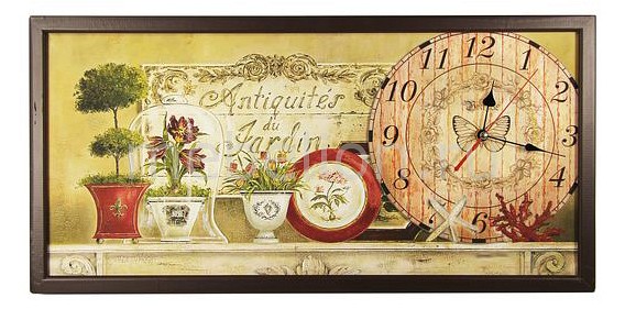 

Настенные часы (60х30 см) AKI 3060-4, Бежевый;коричневый
