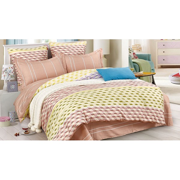 

Комплект полутораспальный Satin lux, Бежевый;желтый, Satin lux