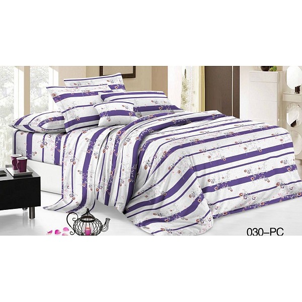 

Комплект евростандарт Pure cotton, Белый;сиреневый, Pure cotton