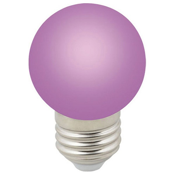 

Лампа светодиодная Sky E27 220-240В 1Вт фиолетовый LED-G45-1W/PURPLE/E27/FR/С, Sky E27 220-240В 1Вт фиолетовый LED-G45-1W/PURPLE/E27/FR/С