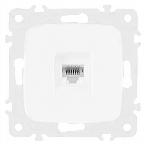 Розетка Ethernet RJ-45 без рамки 205.45-1.white