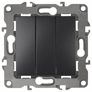 Выключатель трехклавишный без рамки Эра 12 12-1107-05