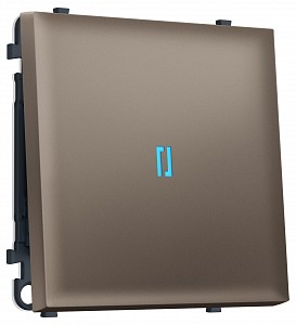 Выключатель одноклавишный с подсветкой без рамки MS MS632020