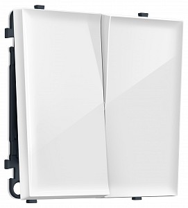 Выключатель проходной двухклавишный без рамки MS MS103020
