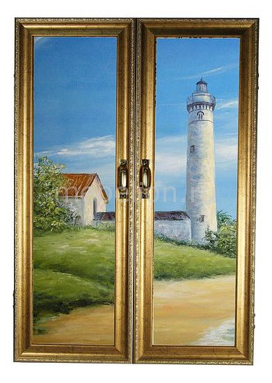 

Ключница (32х46 см) 311-31, Голубой;золотой