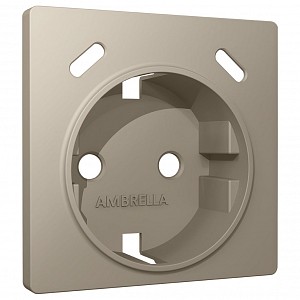 Накладка для розетки с заземлением и со шторками и 2хUSB type С ALFA AP3705
