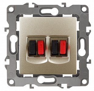 Розетка акустическая без рамки Эра 12 12-3112-04 Розетка акустическая без рамки Эра 12 12-3112-04