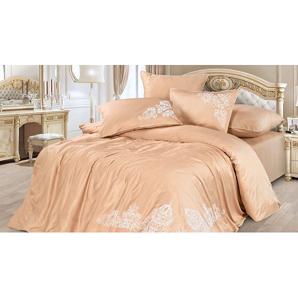 

Комплект евростандарт Bamboo Satin, Персиковый, Bamboo Satin