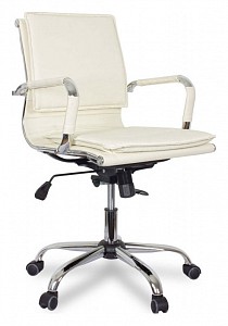 Кресло офисное CLG-617 LXH-B, бежевый, кожа искусственная