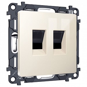 Розетка двойная Ethernet RJ-45 без рамки MA MA312110