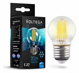 Лампа светодиодная [LED] Voltega E27 7W 4000K