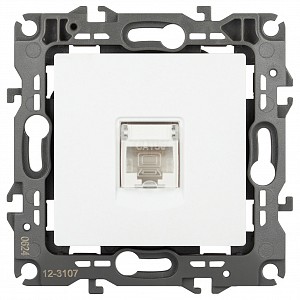 Розетка Ethernet RJ-45 без рамки Эра 12 12-3107-01М